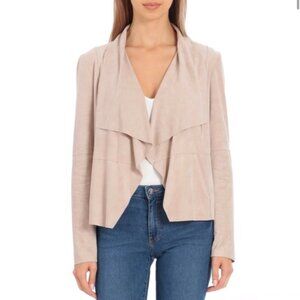 Bagatelle 100% Genuine Suede Leather Jacket in Soft Pink size Small